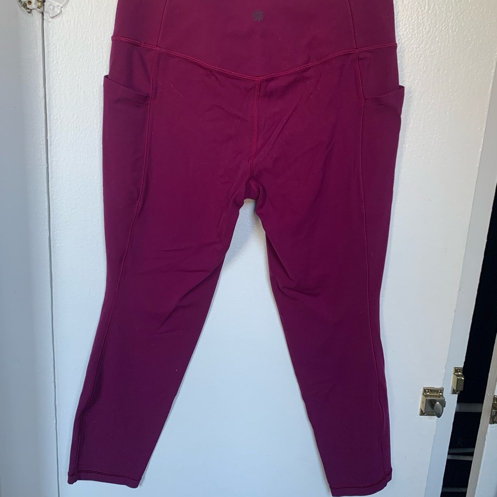 Purple High-Waisted Leggings